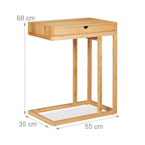 Bambusz oldalasztal fiókkal 10025530