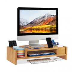 Monitortartó állvány tárolórekeszekkel 10025703