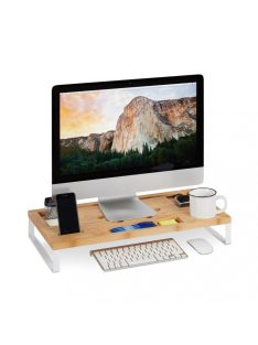   Monitor állvány asztali rendszerezővel natúr-fehér 9x60x30 cm 10025704