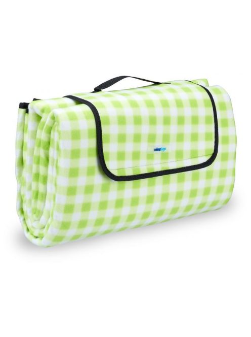 Piknik takaró 200x200 cm zöld-fehér kockás 10025981