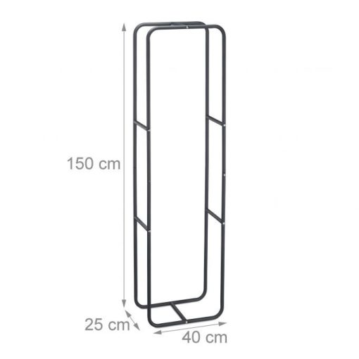 Fém tűzifa tároló 25x40x150 cm antracit 10026018_949