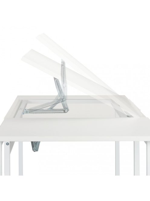 Dönthető íróasztal 3 polccal fehér 75x110x55 cm 10026046_ws