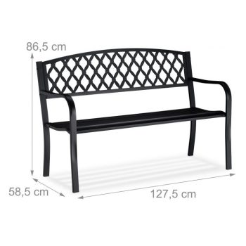 Fém kerti pad 2 személyes fonott mintával 10026115