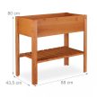 Emelt magaságyás polccal fenyőfa világosbarna 80x88x43,5 cm 10026319