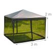 Szúnyogháló 3x3 m-es pavilonhoz fekete 10026349