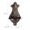 Antik kerti falikút bronz-arany alumínium 66x37x19,5 cm 10026382