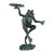 Kerti figura porszórt öntöttvas zöld béka 30 cm 10026407_58