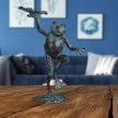 Kerti figura porszórt öntöttvas zöld béka 30 cm 10026407_58