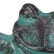 Kerti figura porszórt öntöttvas zöld béka 30 cm 10026407_58