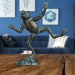 Kerti figura öntöttvas zöld béka 33 cm 10026407_59