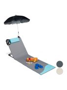Strandszőnyeg napernyővel szürke 10026477_gr