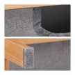 Bambusz fürdőszobai polc 3 rekesszel natúr-szürke 96x44x34,5 cm 10026498