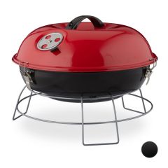 Kompakt piknik grillsütő hordozható piros 10026553_47