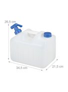 Víztároló kanna csappal 10 literes fehér - kék 10026581_10_bl