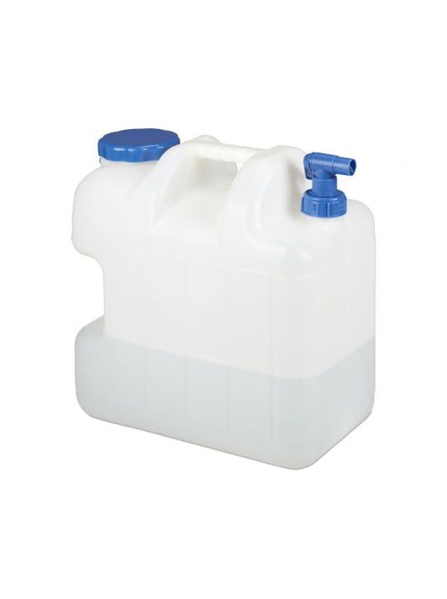 Víztároló kanna csappal műanyag 25 literes fehér - kék 10026581_25_bl
