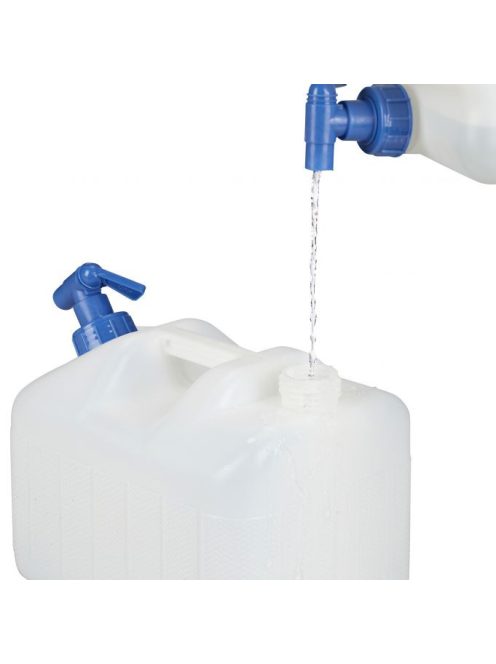Víztároló kanna csappal műanyag 25 literes fehér - kék 10026581_25_bl