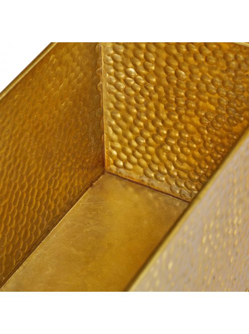 Beltéri horganyzott acél balkonláda arany 13,5x40x12,5 cm 10027000