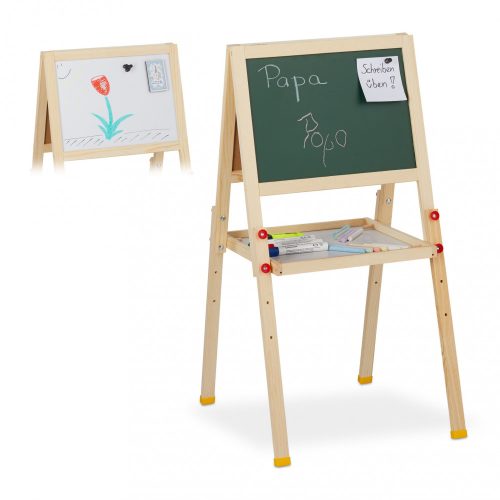 Rajztábla gyerekeknek kétoldalas 77x39x44,5 cm 10027237