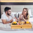 Bambusz reggelizőtálca fiókkal 43x31 cm 10027594