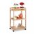 Bambusz tálaló zsúrkocsi 3 szintes 77x47x32,5 cm 10029398