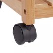 Bambusz tálaló zsúrkocsi 3 szintes 77x47x32,5 cm 10029398