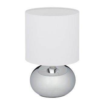 Érintős éjjeli lámpa ezüst-fehér 28 cm 10029515_55