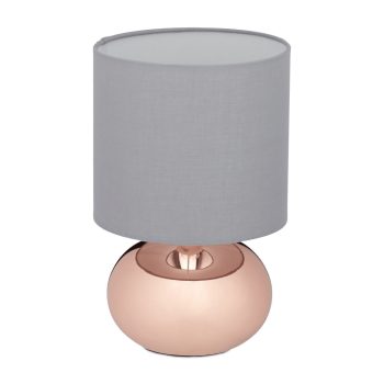 Érintős éjjeli lámpa réz-szürke 28 cm 10029515_553