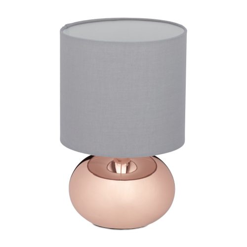 Érintős éjjeli lámpa réz-szürke 28 cm 10029515_553