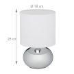 Érintős éjjeli lámpa ezüst-fehér 28 cm 10029515_55
