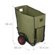 Összecsukható levélgyűjtő szállítókocsi kerti talicska 160 L 10029545
