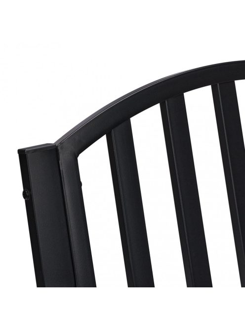 Modern fém kerti szék fekete 82x60x48,5 cm 10030995