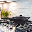 Wok serpenyő fedéllel minden típusú főzőlaphoz 30 cm 10031502