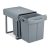 Beépíthető konyhai szelektív szemetes 1x20l és 2x10l szürke 10031546