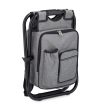 Kempingszék és hátizsák 2in1 szürke - fekete 43 x 35 x 29 cm 10031575