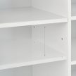 Fehér cipőtároló pad 10 tároló rekesszel 52,5x104x30 cm 10032209
