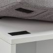 Fehér cipőtároló pad 10 tároló rekesszel 52,5x104x30 cm 10032209