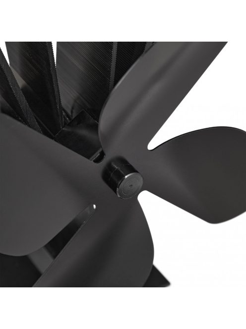 Kandalló ventilátor aluminium fekete 21x19x12 cm 10033811