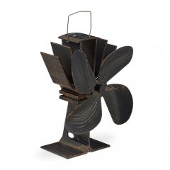   Kandalló ventilátor aluminium fekete-bronz 21x19x12 cm 10033818