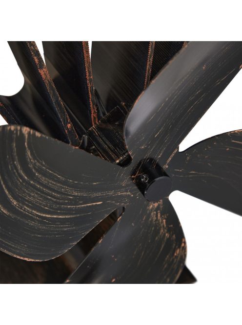 Kandalló ventilátor aluminium fekete-bronz 21x19x12 cm 10033818