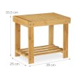 Bambusz fürdőszobai ülőke 33,5x39x25 cm 10033876