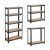 Nagy teherbírású szekrény 5 polcos 150x75x30 cm 875 kg fekete 10034154