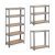 Nagy teherbírású szekrény 5 polcos 150x75x30 cm 875 kg szürke 10034155
