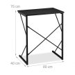 Modern laptop asztal fekete 75x60x40 cm 10034308
