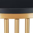 MARMO kerek oldalasztal fekete-arany 51x41 cm 10034371_46