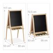 Kétoldalú állítható magasságú rajztábla kiegészítőkkel 72,5-117x55x53 cm 10034492