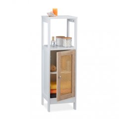 Fürdőszoba szekrény 3 rekesszel fehér - fa 10035342