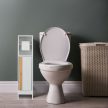 Modern WC-papír tartó szekrénnyel fehér 10035347