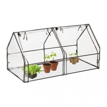 Fóliasátor PVC üvegház 2 ajtóval 92x180x92 cm 10035693
