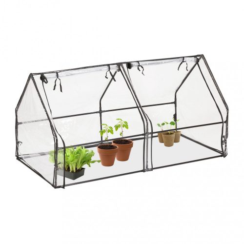 Fóliasátor PVC üvegház 2 ajtóval 92x180x92 cm 10035693