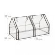 Fóliasátor PVC üvegház 2 ajtóval 92x180x92 cm 10035693